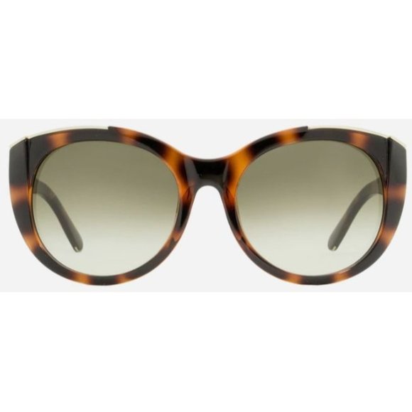 Chloe Women's Dalia Sunglasses Tortoise/Gold 55mm - Picture 1 of 8